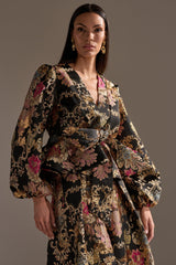 LUXE ENERGY BROCADE BLOUSE