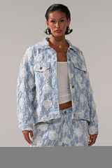 FOLLOW MY LEAD APPLIQUE DENIM JACKET