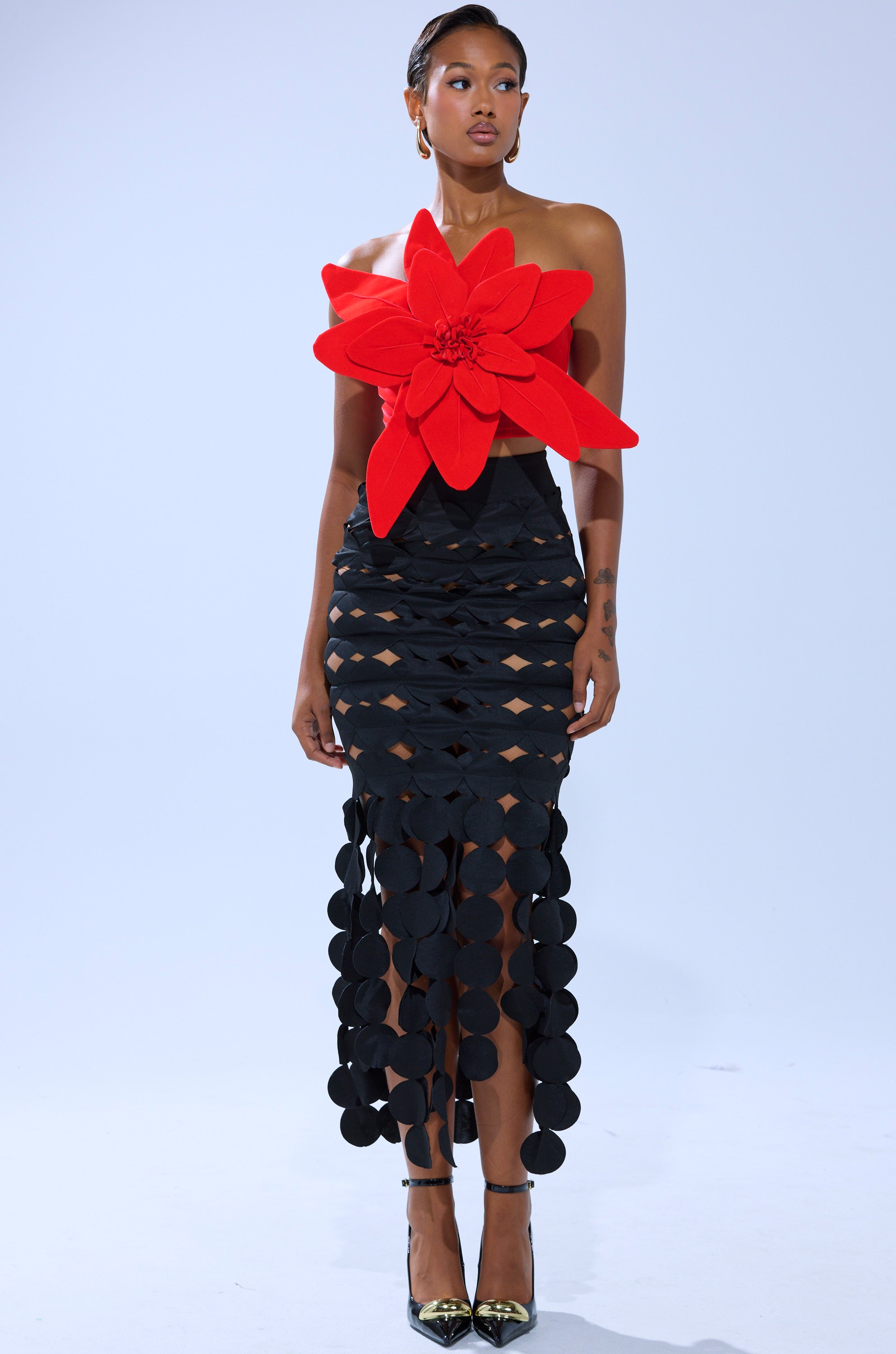 LOOKING FOR ME CIRCLE CUTOUT SKIRT